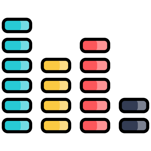 음악 수준 Generic color lineal-color icon