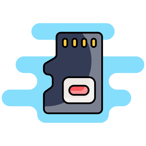 Memory card Generic color lineal-color icon