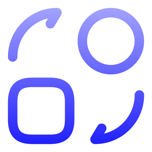 모양 상자 Generic gradient outline icon