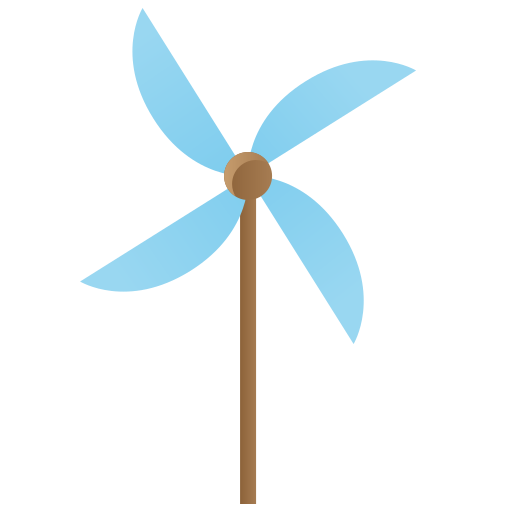 Toy windmill Generic gradient fill icon