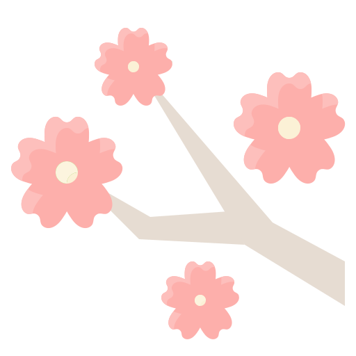 fleur de cerisier Generic color fill Icône