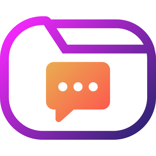 Chat Generic gradient fill icon