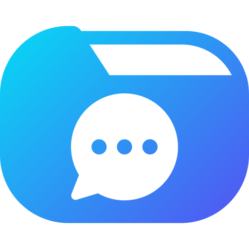 Chat Generic gradient fill icon