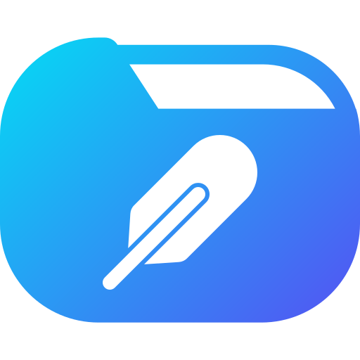Feather pen Generic gradient fill icon