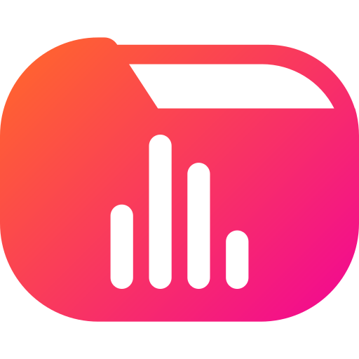 statistiche Generic gradient fill icona