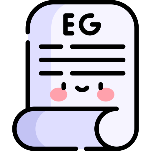 Document Kawaii Lineal color icon