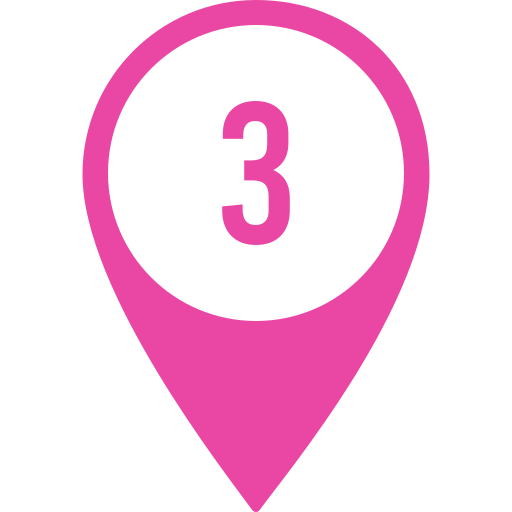 Number 3 Generic color fill icon