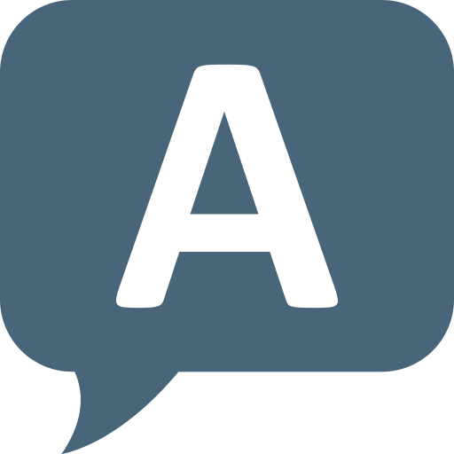 Letter a Generic color fill icon