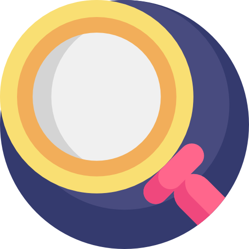 Magnifier Detailed Flat Circular Flat icon