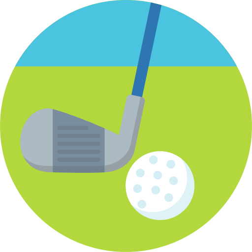 ゴルフボール Detailed Flat Circular Flat icon