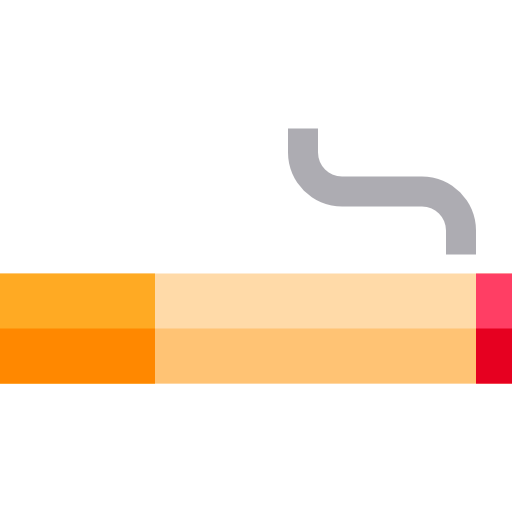 de fumar Basic Straight Flat icono