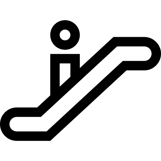 Escalator Basic Straight Lineal icon