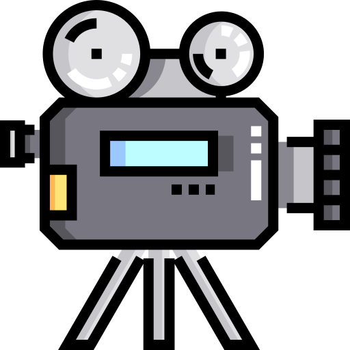 grabadora de vídeo Detailed Straight Lineal color icono