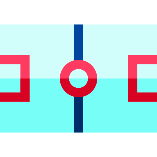 Ice court Basic Straight Flat icon