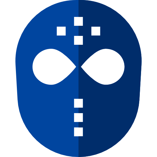máscara de hockey Basic Straight Flat icono