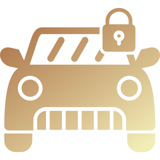 Locked car Generic gradient fill icon
