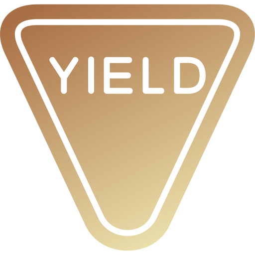 Yield Generic gradient fill icon