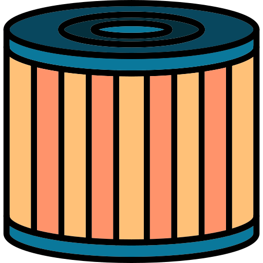 filtro de aceite Generic color lineal-color icono