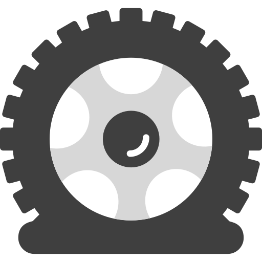 Flat tyre Generic color fill icon
