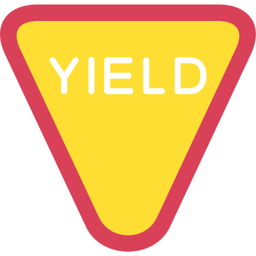 Yield Generic color fill icon