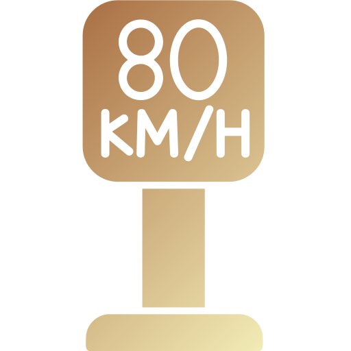 Speed limit Generic gradient fill icon