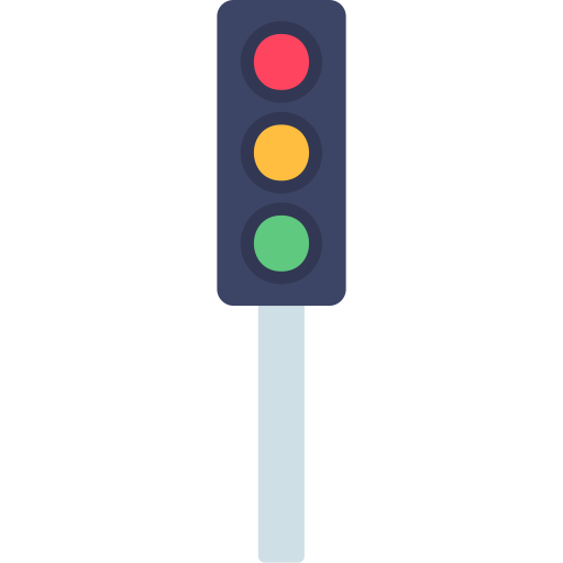 Traffic signals Generic color fill icon