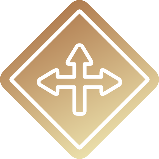 kruispunt Generic gradient fill icoon