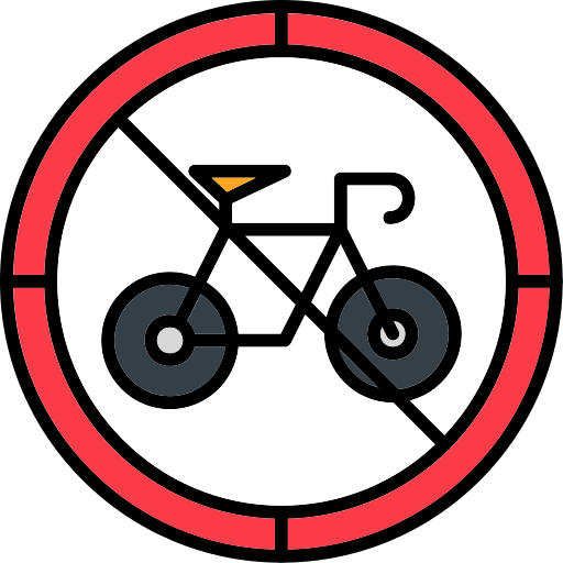 niente bicicletta Generic color lineal-color icona