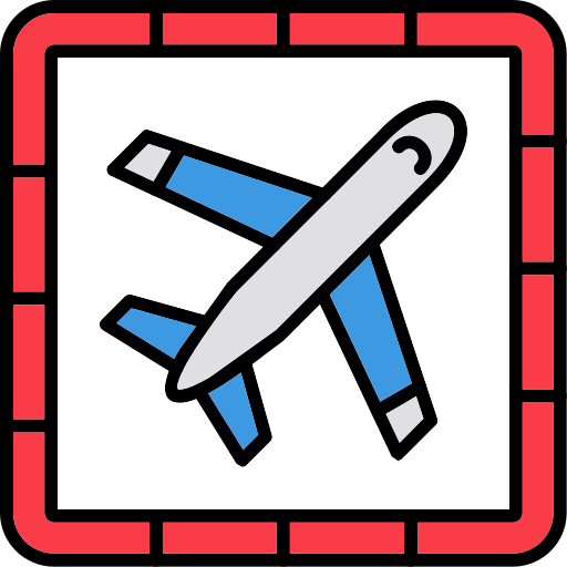 aeropuerto Generic color lineal-color icono