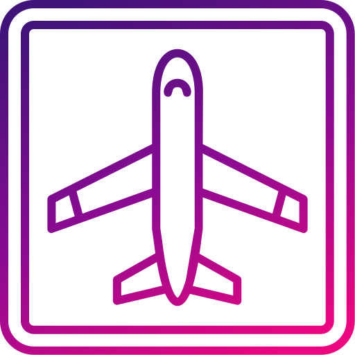 luchthaven Generic gradient outline icoon