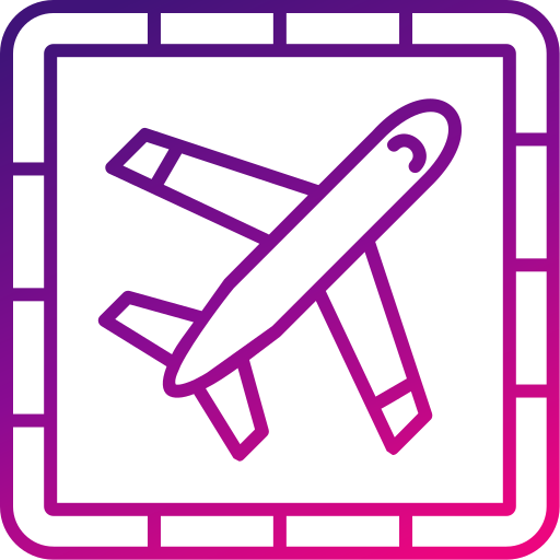 aeropuerto Generic gradient outline icono