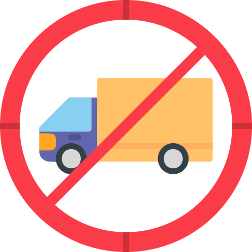 No trucks Generic color fill icon