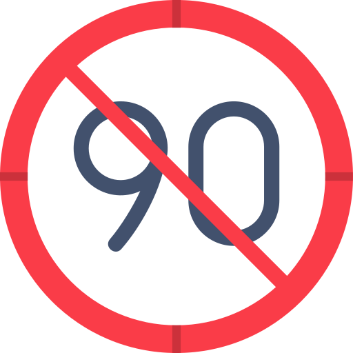 Speed limit Generic color fill icon