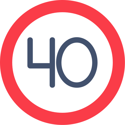 Speed limit Generic color fill icon