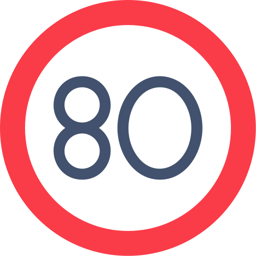 Speed limit Generic color fill icon