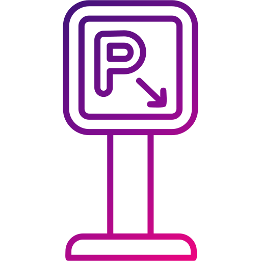 parcheggio Generic gradient outline icona