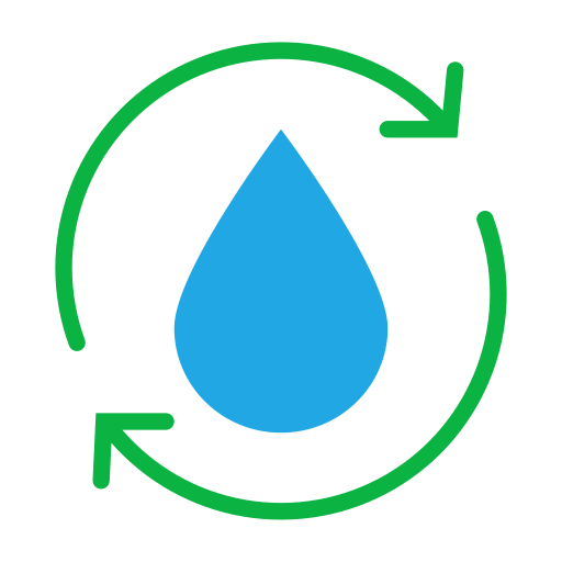 水の再利用 Generic color fill icon
