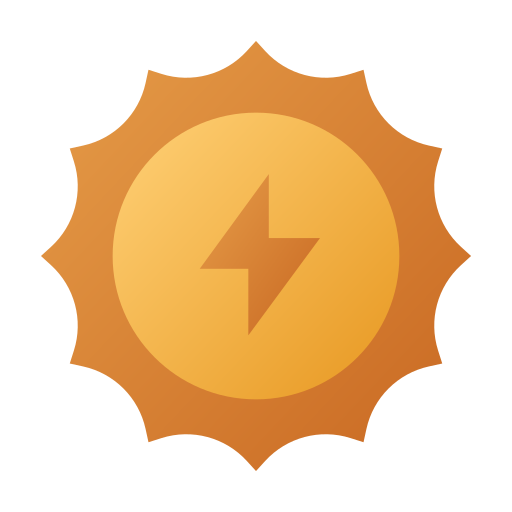 energia słoneczna Generic gradient fill ikona