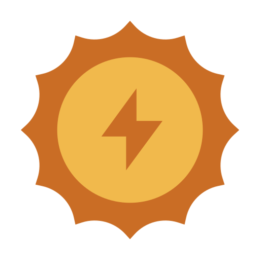 태양 에너지 Generic color fill icon