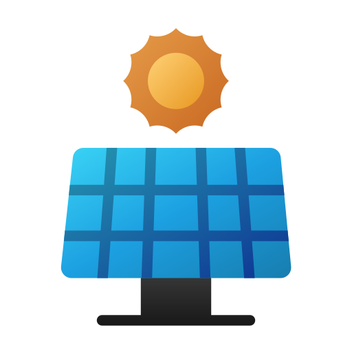 zonnepaneel Generic gradient fill icoon