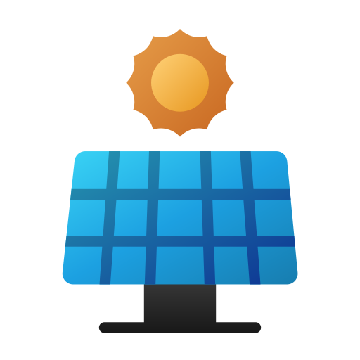 panel solar Generic gradient fill icono