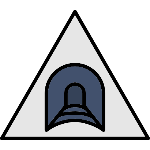 トンネル Generic color lineal-color icon