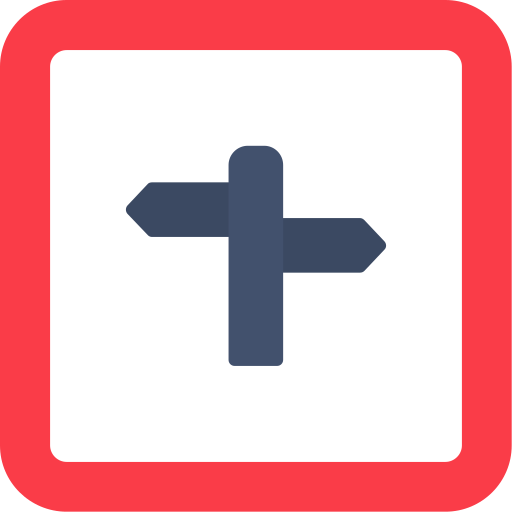 Intersection Generic color fill icon