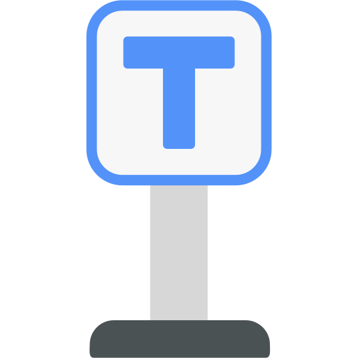T junction Generic color fill icon