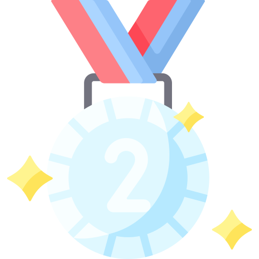 Silver medal Special Flat icon