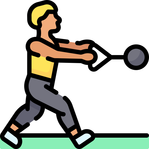 Hammer throw Special Lineal color icon