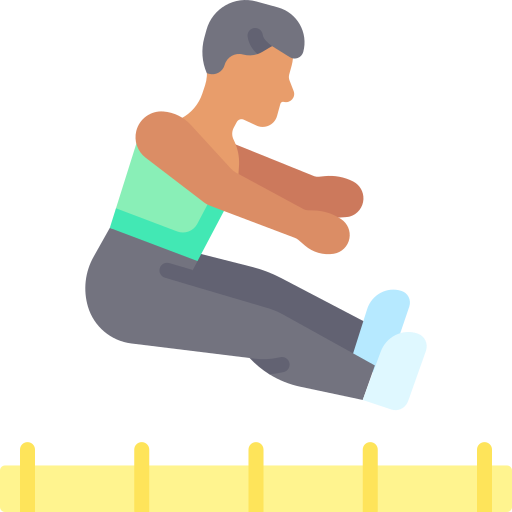 Long jump Special Flat icon