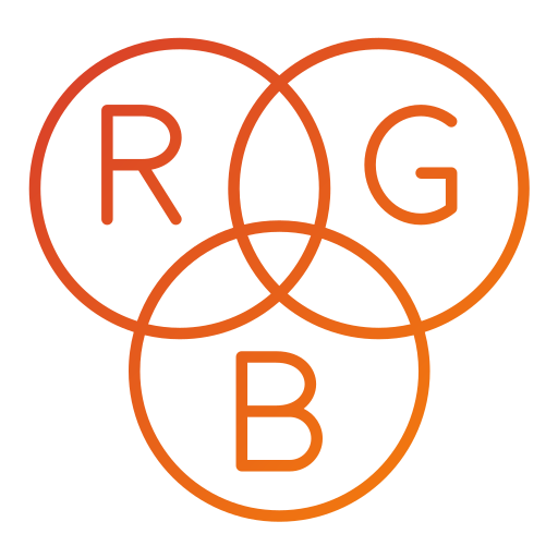 rgb Generic black outline icona
