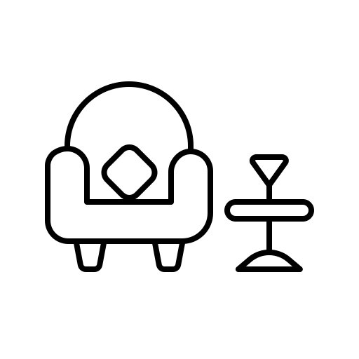 ラウンジ Generic black outline icon