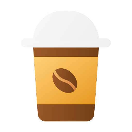 caffè freddo Generic gradient fill icona